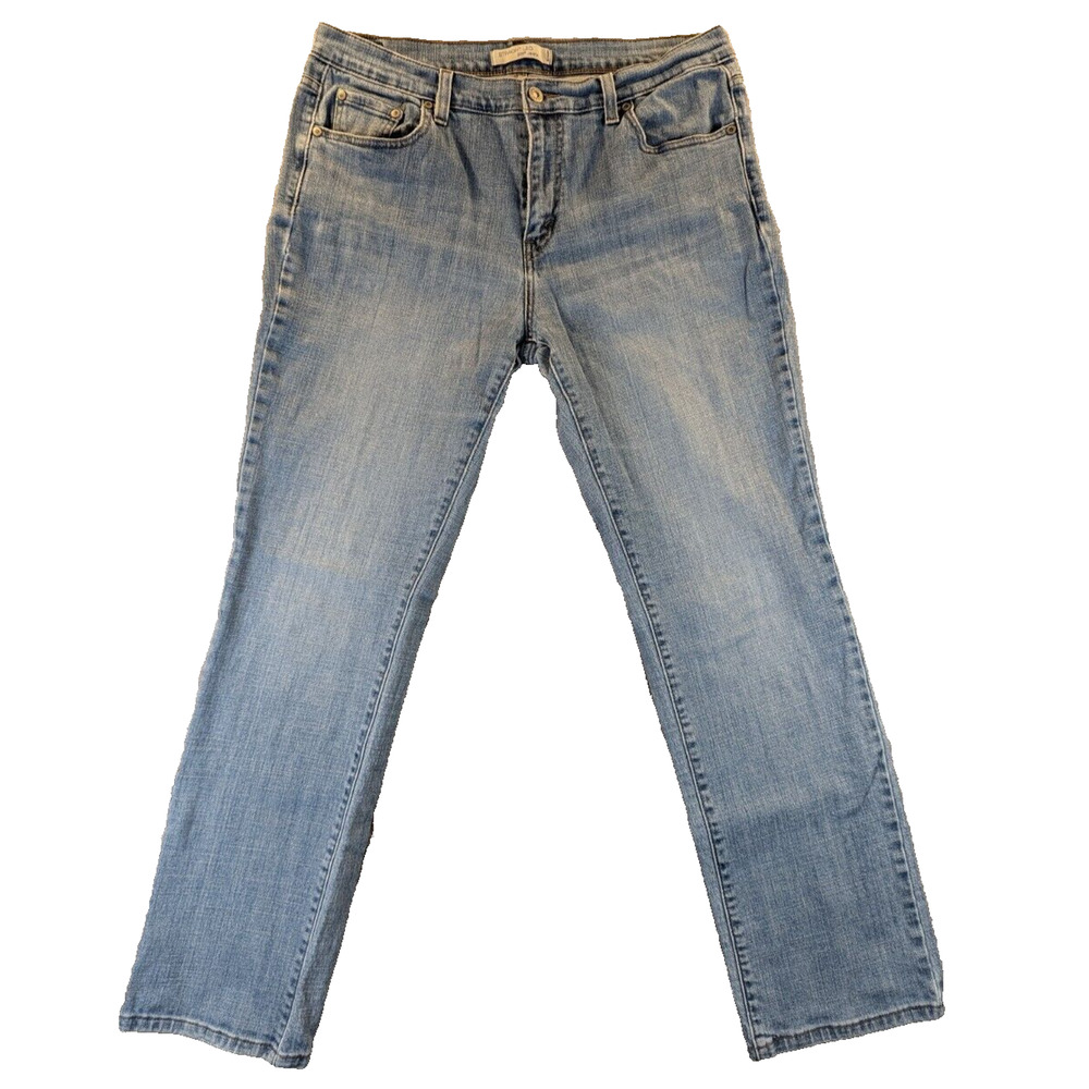 Levis 505 Jeans 14M Women's Straight Leg Red Tag Denim Pants Classic Blue